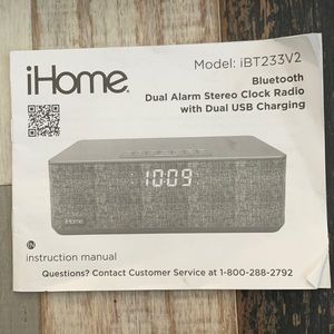 iHome Bluetooth Stereo Clock
